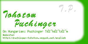 tohotom puchinger business card